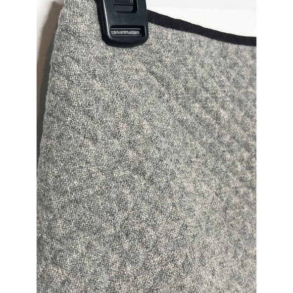 J.Crew Gray Wool Cashmere Mini Skirt Size 6 Work Career Fall - Picture 4 of 12